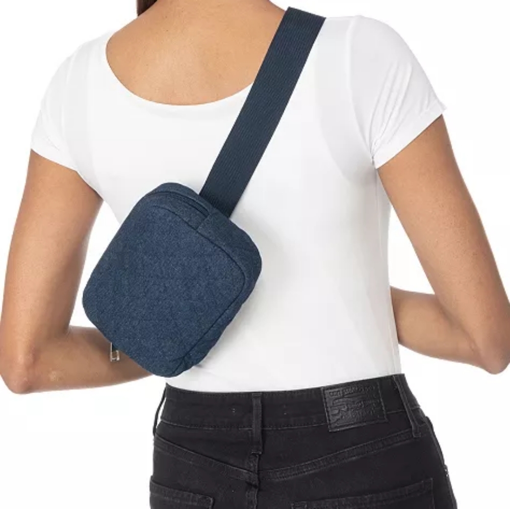 🆕Quilted Denim Belt Bag Size L/XL